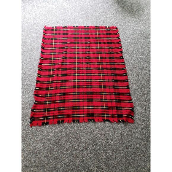 Vintage Plaid Acrylic‎ Throw Blanket - Picture 1 of 4